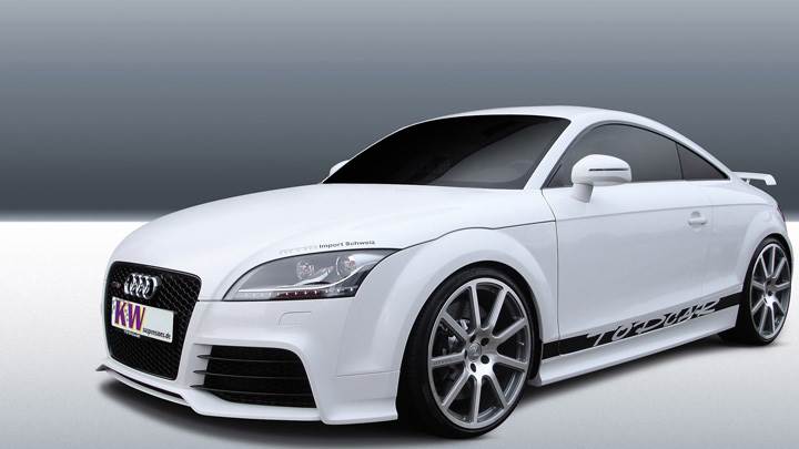 White Kw Audi Ttrs Front Side Pose